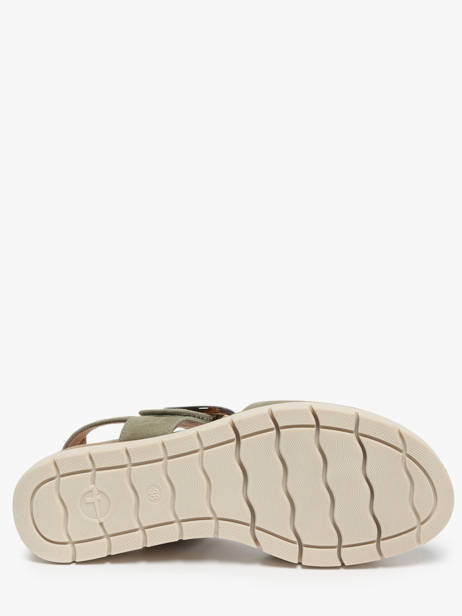 Sandals In Leather Tamaris Green women 42 other view 4
