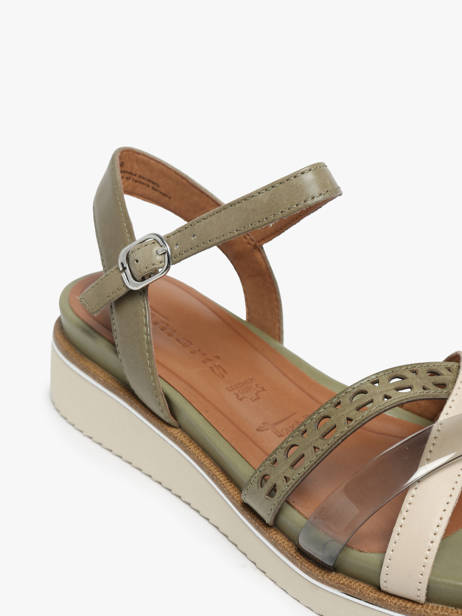 Sandales En Cuir Tamaris Vert accessoires 42 vue secondaire 1