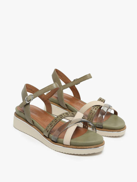 Sandales En Cuir Tamaris Vert accessoires 42 vue secondaire 2