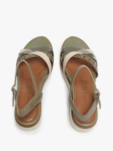 Sandales En Cuir Tamaris Vert accessoires 42 vue secondaire 3