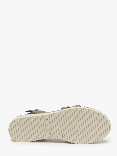 Sandales En Cuir Tamaris Vert accessoires 42 vue secondaire 4
