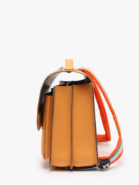 Cartable Marguerite Cuir Own stuff Orange primary 47MARG vue secondaire 2