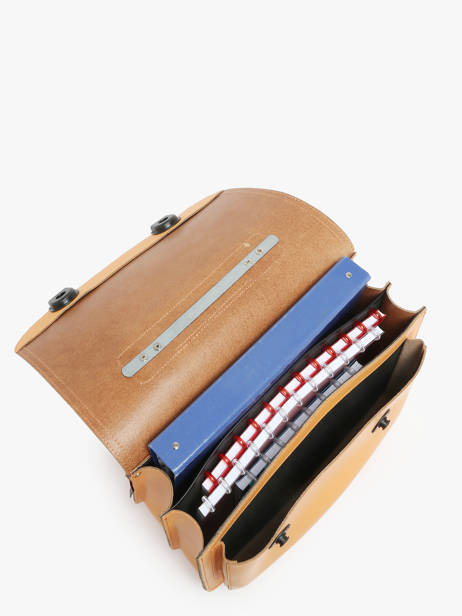 Cartable Marguerite Cuir Own stuff Orange primary 47MARG vue secondaire 3