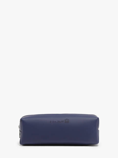 Trousse Cuir Own stuff Bleu pen bag OS020