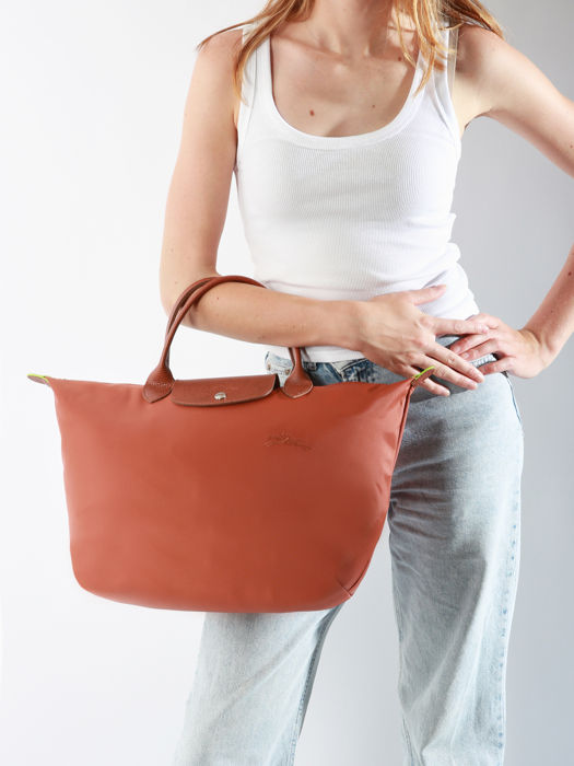 Longchamp Le pliage green Sacs porté main Marron