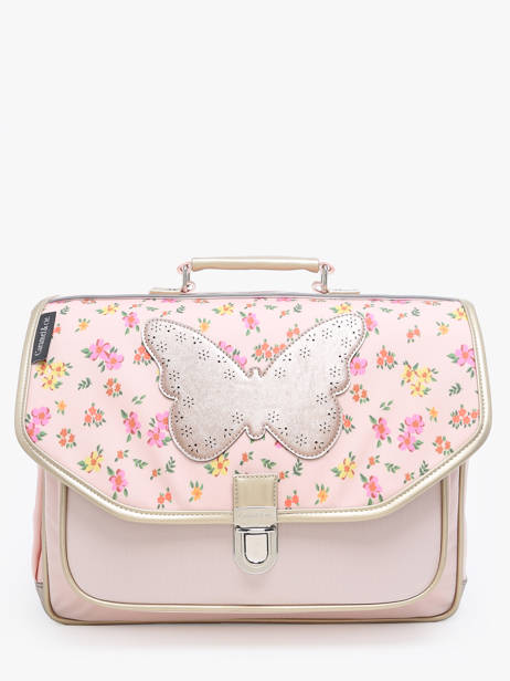 Cartable 2 Compartiments Caramel et cie Rose boheme FI
