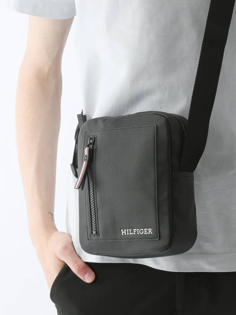 Crossbody Bag Tommy hilfiger Black th pique AM11794