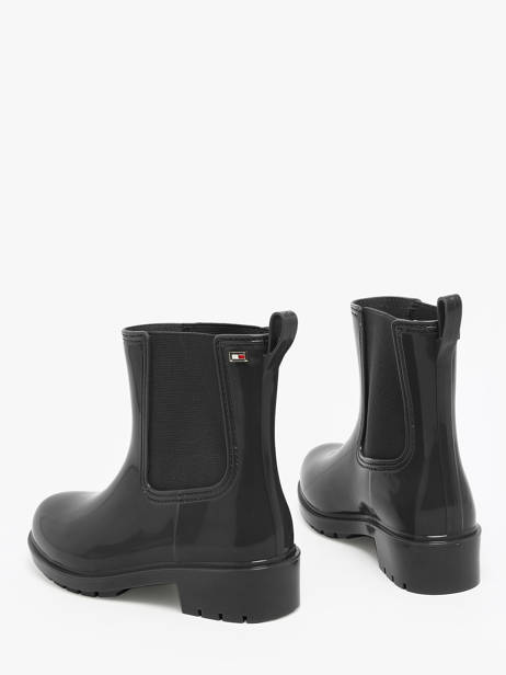 Rain Boots Tommy hilfiger Black women 8213BDS other view 3