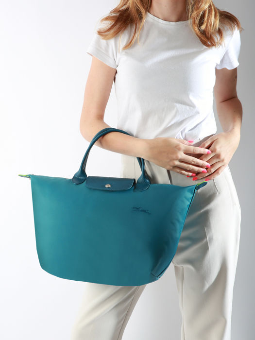 Longchamp Le pliage green Handbag Blue