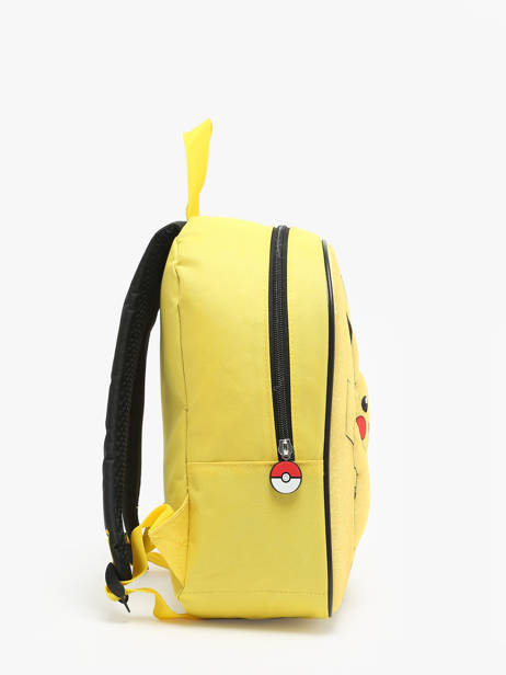 Sac à Dos 1 Compartiment Pokemon Jaune energie electrique 24HK201E vue secondaire 2