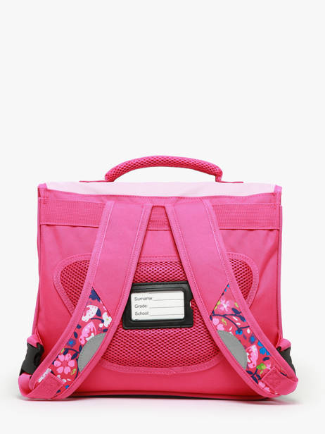 Cartable 2 Compartiments Snowball Rose butterfly 46435 vue secondaire 4