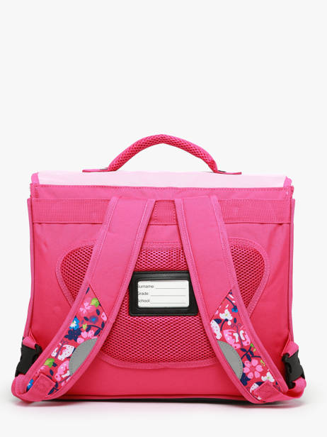 Cartable 2 Compartiments Snowball Rose butterfly 46438 vue secondaire 4