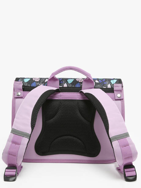 Cartable 2 Compartiments Cabaia Violet school S vue secondaire 4