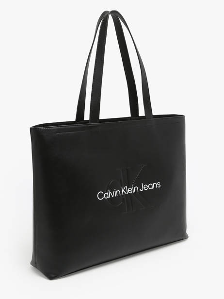 Cabas Sculpted Calvin klein jeans Noir sculpted K612222 vue secondaire 2