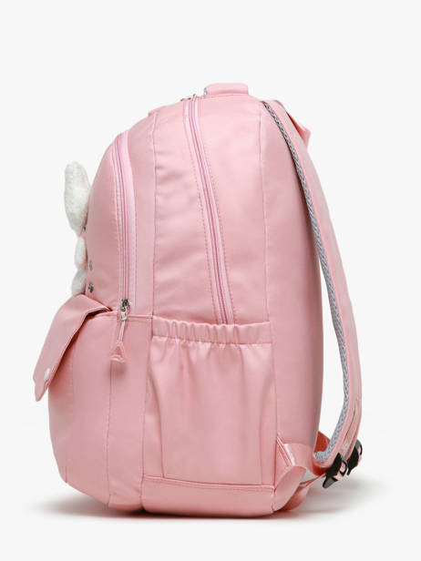 Sac à Dos 2 Compartiments Miniprix Rose backpack 6235 vue secondaire 2