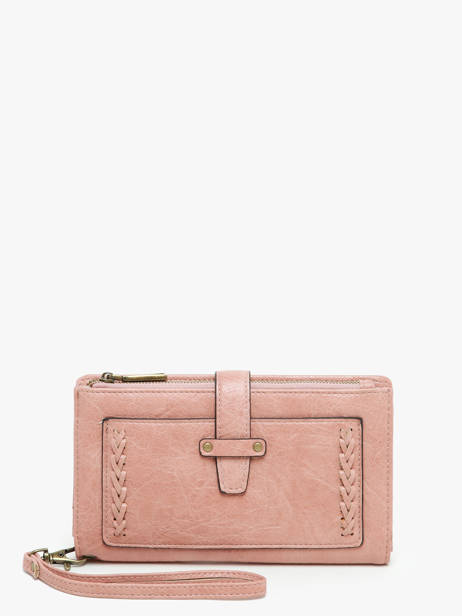 Continental Wallet Miniprix Pink tresse 394