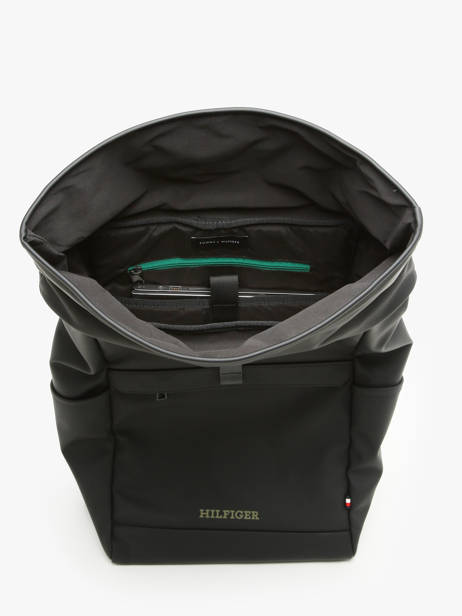 Backpack Tommy hilfiger Black th monotype AM12499 other view 3