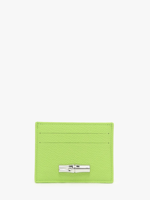 Longchamp Le roseau Bill case / card case Green