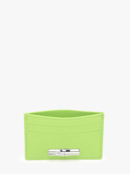 Longchamp Le roseau Bill case / card case Green