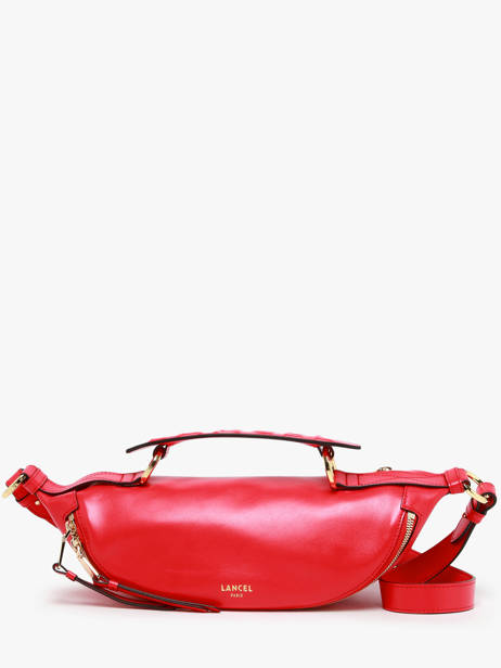 Small Leather Origami Crossbody Bag Lancel Red origami A12527