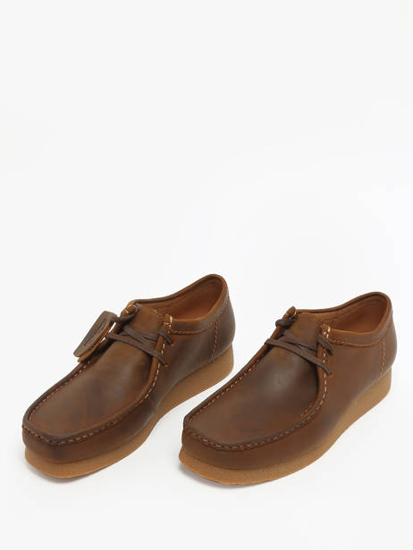 Chaussures Derbies En Cuir Clarks Marron men 26172819 vue secondaire 1