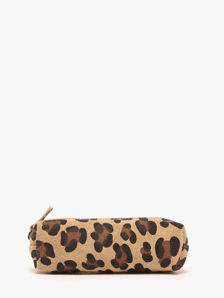 Pouch Leather Milano Multicolor velvet leopardo VL22116