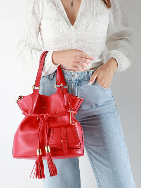 Medium Bucket Bag Premier Flirt Lancel Red premier flirt A10110 other view 1