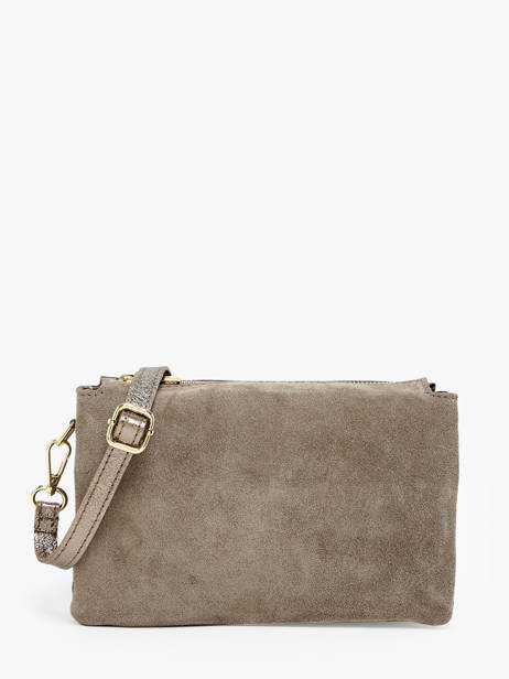 Shoulder Bag Velvet Leather Milano Beige velvet VE24061