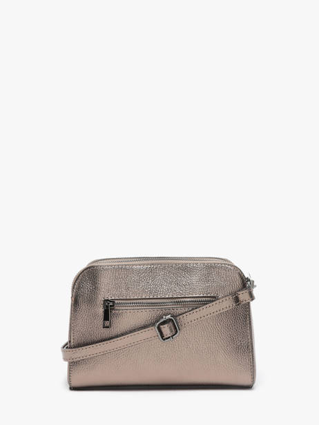 Leather Caviar Crossbody Bag Milano Gray caviar CA21101 other view 4