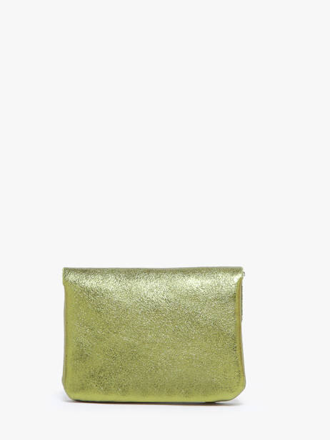 Leather Nine Coin Purse Milano Green nine NI22042N other view 2