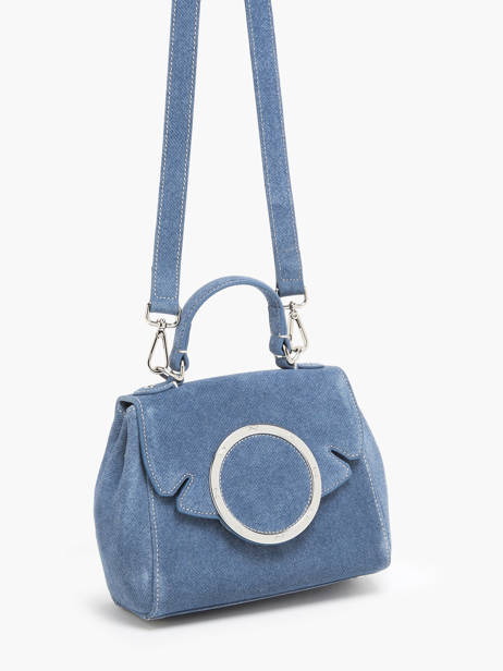 Sac Porté Main Denim Nathan baume Bleu denim 4D vue secondaire 2