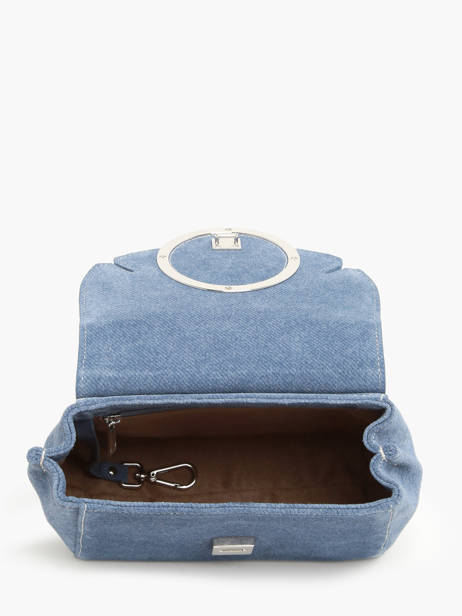 Sac Porté Main Denim Nathan baume Bleu denim 4D vue secondaire 3