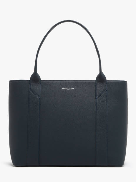 Sac Cabas Delft Cuir Nathan baume Bleu mondrian 5 vue secondaire 4