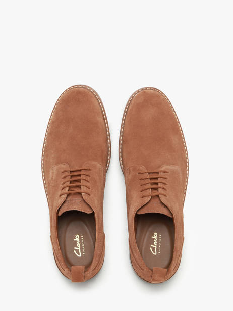 Chaussures De Ville En Cuir Clarks Marron men 26178426 vue secondaire 3