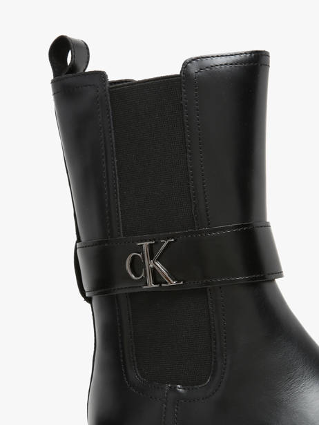 Boots In Leather Calvin klein jeans Black women 14950GT other view 3