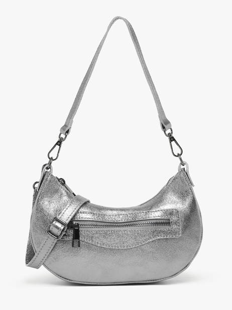 Sac Porté épaule Nine Cuir Milano Argent nine NI24061