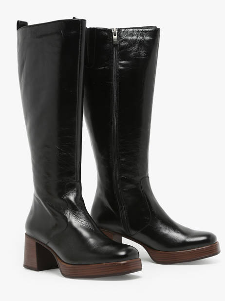 Bottes En Cuir Dorking Noir theme D9339 vue secondaire 1