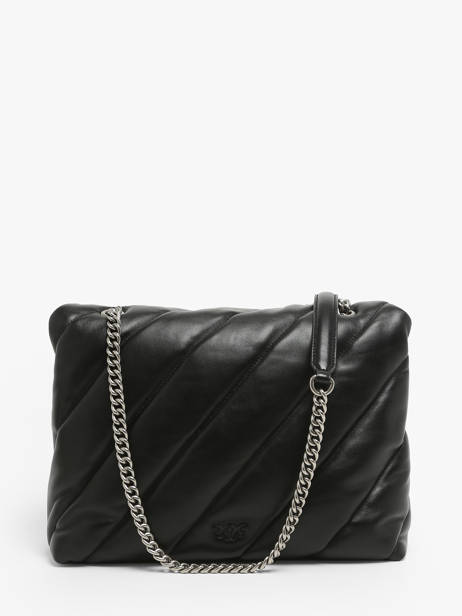 Sac Porté épaule Love Bag Puff Cuir Pinko Noir love bag puff A0F2 vue secondaire 3