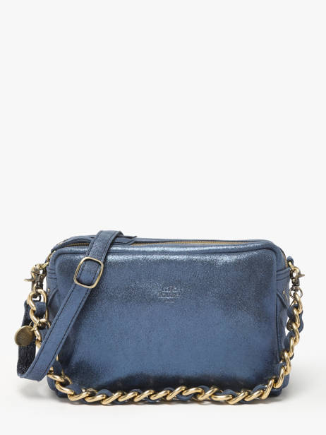 Sac Bandoulière Mama Cuir Mila louise Bleu vintage 23673X