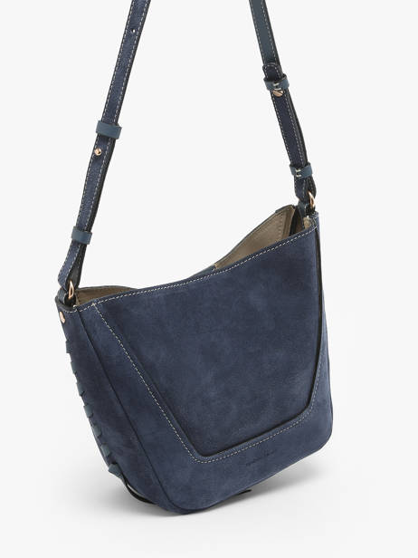 Suede And Leather Lou Bucket Bag Vanessa bruno Blue lou 39V40905 other view 2