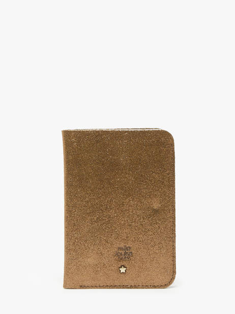 Vintage Leather Passport Holder Mila louise Gold vintage 3364X