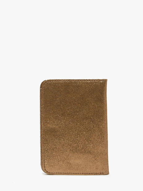 Vintage Leather Passport Holder Mila louise Gold vintage 3364X other view 2