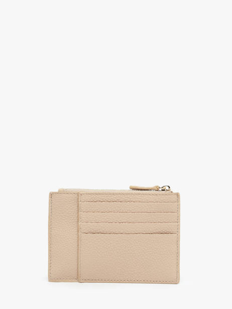 Leather Card Holder Ninon Lancel Beige ninon A10537 other view 2