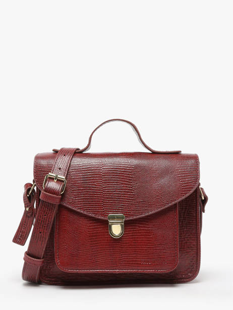 Sac Bandoulière La Suite 1960 Cuir Paul marius Rouge la suite 1960 GEORG960