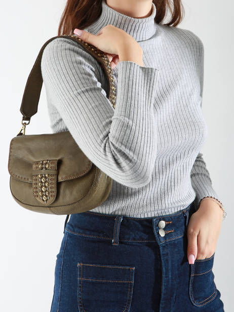 Sac Bandoulière Heritage Cuir Biba Vert heritage COD1L vue secondaire 1