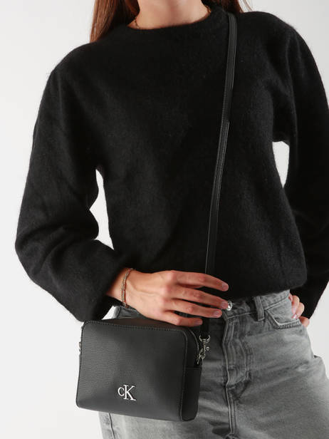 Sac Bandoulière Minimal Mono Polyester Recyclé Calvin klein jeans Noir minimal mono K612719 vue secondaire 1