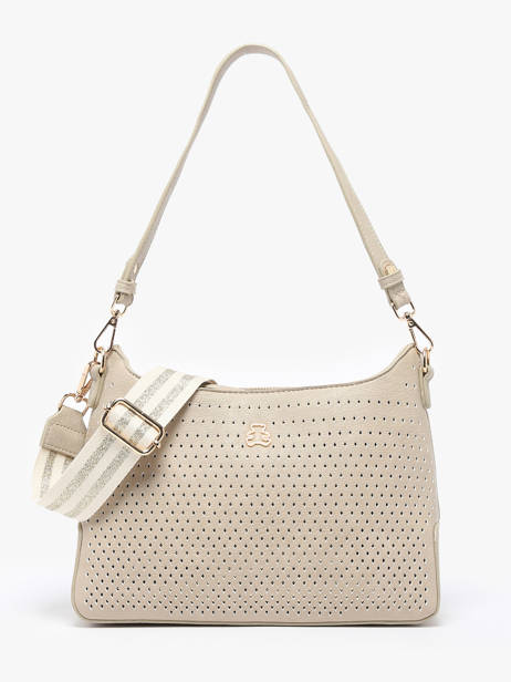 Shoulder Bag Ajoure Lulu castagnette Beige ajoure VIGOR