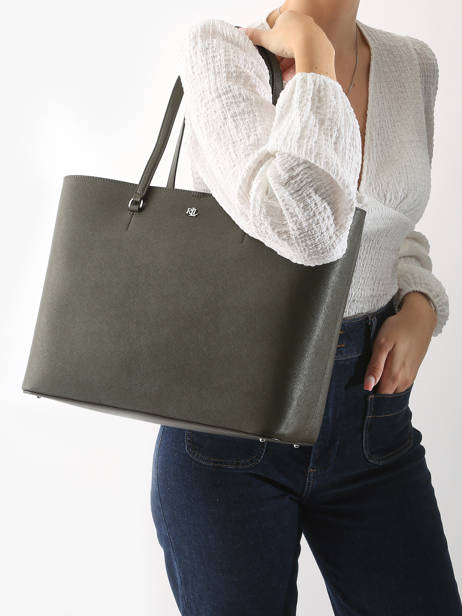 Sac Cabas Karly Cuir Lauren ralph lauren Vert karly 31911655 vue secondaire 1