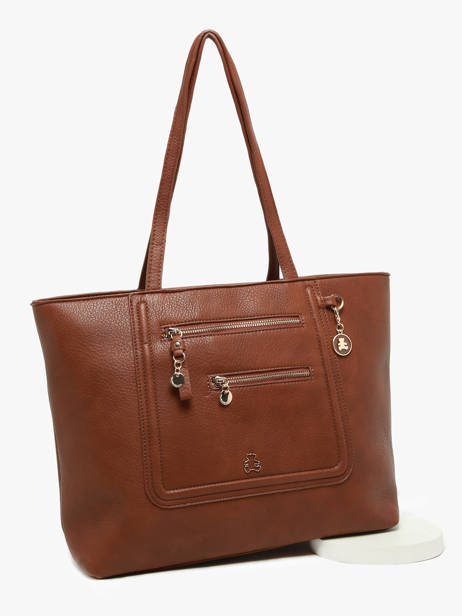 Shopping Bag Zip Lulu castagnette Brown zip WILLIANA other view 2