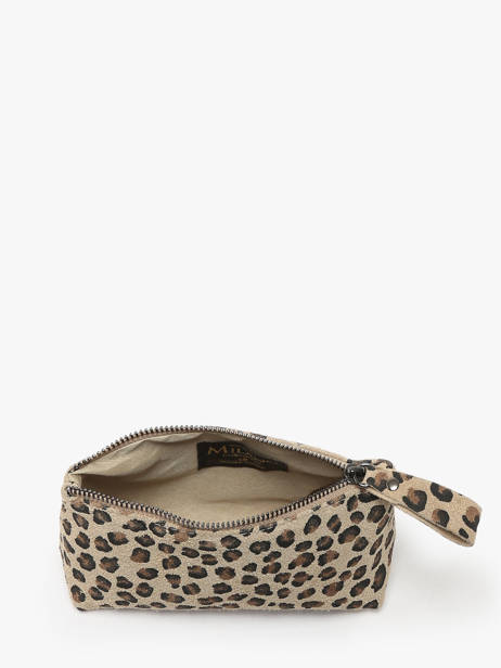 Pouch Leather Milano Multicolor velvet leopardo VL22114 other view 1